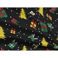 thumbnail image 4 of oneOone Rayon Black Fabric Merry Christmas Craft Projects Decor Fabric Printed By The Yard 56 Inch Wide, 4 of 6