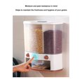 thumbnail image 3 of 3 Grid Cereal Dispenser Dry Food Dispenser Wall Mounted Airtight Dry Food Storage Container Rice Dispenser Kitchen Storage, 3 of 7
