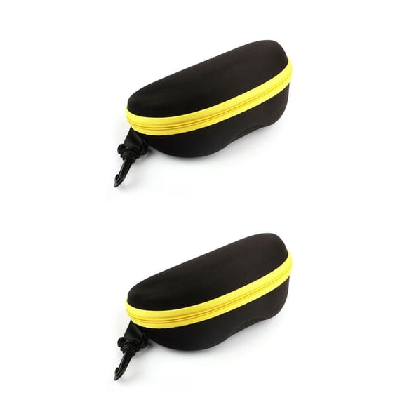 Inteprter Estuche de almacenamiento para gafas de sol, estuche rígido para gafas, organizador de transporte para hombres, mujeres, estudiantes, Type2 NO2
