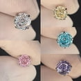 thumbnail image 5 of DESIGNICE Hypoallergenic Titanium Screw-On Flat Back Stud Earrings with Rose Cut Cubic Zirconia – Implant Grade Titanium Earrings for Sensitive Ear Women, 5 of 6