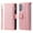 Rosegold, variant on for Samsung A72 Wallet Cover, Magnetic Premium Crossbody Wallet Case, Adjustable Detachable Lanyard Neck Strap with Kickstand Card Holder Protective Cover For Samsung Galaxy A72 5G/4G,Rosegold