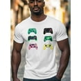 thumbnail image 2 of Game Consoles Men's T Shirts Colorful T-Shirt for Men Crew Neck Tees Cotton Tops, White, 3XL, 2 of 7