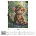 thumbnail image 4 of Orinice  Monkey Blanket Anti Pilling Throw Blankets Cozy Durable Blankets for Office Couch Cinema Gifts Quality Washable  60x80in, 4 of 6