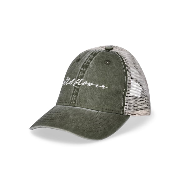 Time and Tru Women's Wild Flower Trucker Hat