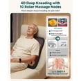 thumbnail image 2 of Snailax 2026 Ultra-Slim Shiatsu Back Massager with Heat, 10 Massage Nodes, 2 of 8