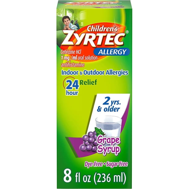 Zyrtec 24 Hour Children's Allergy Syrup with Cetirizine HCl