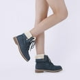 thumbnail image 5 of Dream Pairs Women's Warm Winter Montreal Faux Fur Ankle Boots Fold-Down 2 Style MONTREAL DARK/BLUE Size 5, 5 of 5
