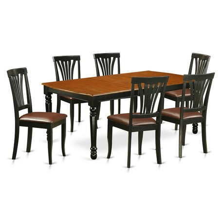 East West Furniture Doav7 Bch Lc 7 Piece Table And Chair Set With One Dover Dining Room 6 Chairs In A Black Cherry East West Furniture Doav7 Bch Lc 7 Piece Table And Chair Set With One Dover Dining Room 6 Chairs In A Black Cherry