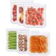 thumbnail image 1 of Bolsas de almacenamiento de alimentos reutilizables, paquete de 6 bolsas de congelador de silicona reutilizables a prueba de fugas sin BPA para carnes marinadas, cereales, sándwiches, bocadillos Xemadio JQWJ294, 1 of 7