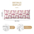 thumbnail image 3 of Body Pillow Cover, Cartoon Sheep Body Pillow Cases with Zipper Soft Breathable Smooth Skin Friendly Long Pillow Case 20x60 inches, 1Pcs, 3 of 7