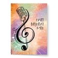 thumbnail image 4 of Designer Pop!, Birthday Pop-Up Greeting Card – Music Note Art Design and 3D Microphone Card for Music Lovers (1 Card with Envelope), 4 of 6