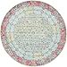 thumbnail image 3 of Unique Loom 3139722 5 Pi 5 Po x 5 Pi 5 Po Almendares Baracoa Tapis Rond&44; Bleu, 3 of 4