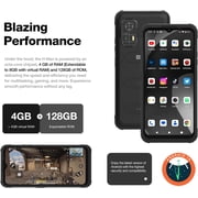 AGM H MAX Rugged Smartphone, 10000mAh 4G LTE Rugged Phone, Android 14, 6.56 400Nits HD 90Hz Display, Unisoc T606, Waterproof&Drop-proof&Dustproof, 4GB 128GB