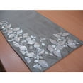 thumbnail image 4 of Decorative Table Runner Silver Beige, Silver, Ivory, 14 inch wide x 90 inch long Silk Beaded Table Runner Silver Mother Of Pearl Embroidered for Dining Table - Butterfly, 4 of 4