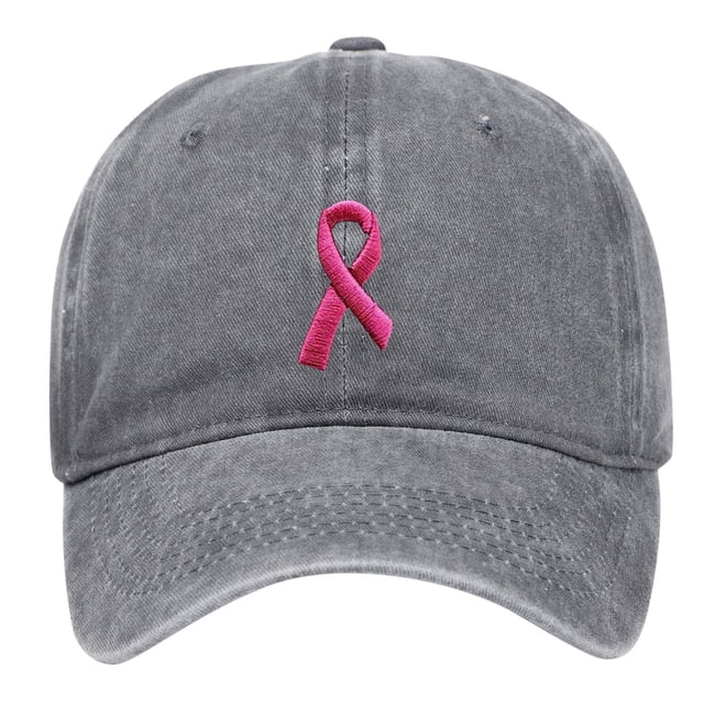 TIEVOSA UniCancer International Publicity Day Ribbon Embroidered Hats Baseball Hats Outdoor Sports Hats Hop Hat Letters