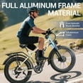 thumbnail image 6 of 52V25Ah Battery,3000W(Peak) Motor 190NM Electric Bike SMLRO MX500 for Adults,24" Fat Tire All-Terrain Electric Bicycle for Adult, Max 37MPH Ebike,7-Speed UL2849, 6 of 9
