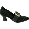 thumbnail image 2 of Ellie Women's Solstice Black Ankle-High Velvet Pump - 6M, 2 of 3