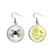 thumbnail image 1 of BLACK OCTOPUS vida marina ilustración Pendiente Sol Flor Pendiente Joyas Moda Unbranded M, 1 of 3