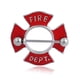 thumbnail image 1 of Anillo de pezón antialérgico de acero inoxidable con escudo rojo, joyería para Piercing corporal, 1 of 5