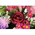 thumbnail image 6 of Artificial Faux Hanging Flowers Plants in Basket for Outdoor Spring Decoration, Fully Assembled Fake Mix Colorful Silk Rose Peony Arrangement Planter for Home Outside Porch Patio Balcony, 6 of 7