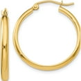 thumbnail image 1 of 14K Yellow Gold Polished Hoop Earring (25 X 26) Made In Peru ta233, 1 of 6