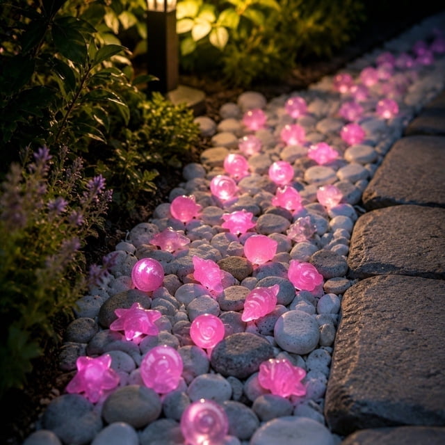 Luminous Sea Figurines Colorful Seashell Sea Star Seashell Stones For Fish Tank Garden Vase Fillers And Beach Theme Decoration