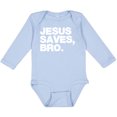 thumbnail image 3 of Inktastic Jesus Saves Bro Christian Boys or Girls Long Sleeve Baby Bodysuit, 3 of 5
