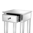 thumbnail image 7 of Mirrored Nightstand End Table Small Modern Bedside Table with Drawer for Bedroom Living Room, Silver, 7 of 7