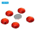 thumbnail image 3 of Unique Bargains 25mm Flat Back Round Acrylic Rhinestones, 100 Pack Plastic Circle Gems for Jewelry Making Costume, Red, 3 of 6