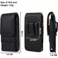 thumbnail image 6 of Leather Phone Holster for iPhone 15/14/13/12 Pro Max,for Galaxy S24/S23/S22/S21/S20 Ultra Belt Clip Carry Case[Magnetic][Card Holder], 6 of 9