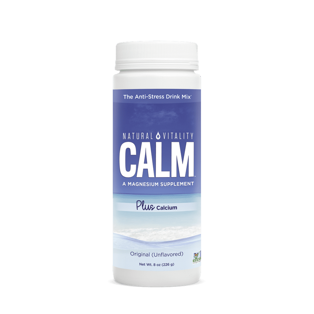 Natural Vitality Calm AntiStress Drink Mix, Magnesium Plus Calcium