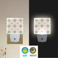 thumbnail image 2 of Yayeee LED Night Light for The Home Plug in With Light Sensors 2 Pack, Retro Green Stars, 2 of 6