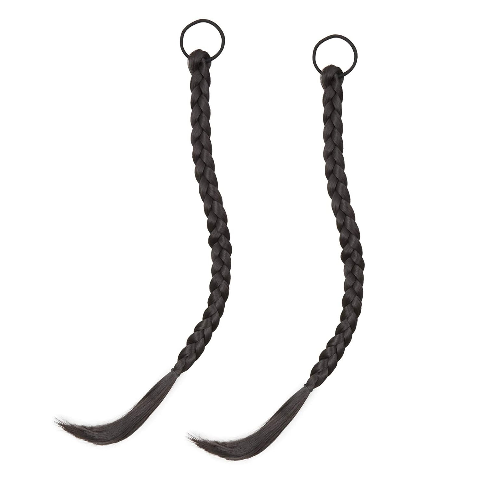 clear black kid dreadlock braid Ponytail  bracelets hair Extension crafts beads 