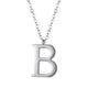 thumbnail image 1 of Colgante Inicial B PROSTEEL Collar de plata con letra del alfabeto acero inoxidable, 1 of 7