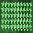 thumbnail image 1 of Ahgly Company Indoor Square Abstract Emerald Green Modern Area Rugs, 5' Square, 1 of 4