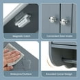 thumbnail image 4 of Giantex  Bathroom Cabinet Wall Mounted, Over The Toilet Storage Cabinet, Medicine Cabinet w/Towel Bar, Gray, 4 of 7