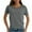 Dark Gray, variant on Uaswgudfs Women's Modern Crew Neck T-Shirt: Curved Hem Stitch Detail Summer Top with Lightweight Cotton Blend & Everyday Comfort Army Green L
