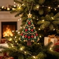 thumbnail image 4 of Fountwell DIY Beaded Christmas Tree Kit 3D Crystal Tree Craft Set for Adults Holiday Gift, 4 of 7