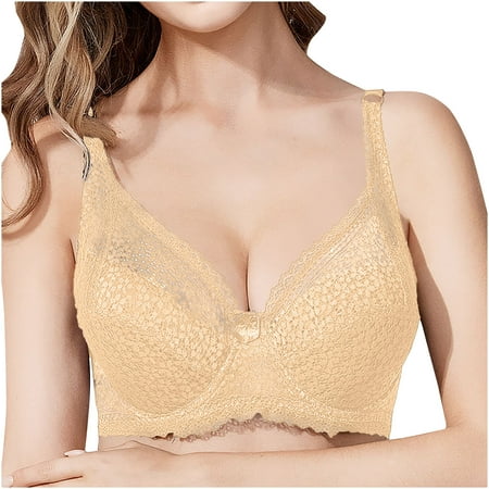 Huabfeil Women s Minimizer Bras Full Coverage Lace Unlined Underwire Bra
