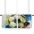 thumbnail image 6 of Football Watercolor Brush Sport Soccer Curtains in the Kids Bedroom Living Room Hall Window Treatments Kitchen Decoration Drapes, 6 of 7
