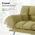 thumbnail image 5 of HONEY HOME Sofa Bed Futon,Convertible Sleeper Bed Couch with 4 Reclining Backrest &Armrest,68" Comfy Cloud Sofa Loveseat for Small Living Room Office, 5 of 7