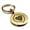 Gold, variant on Stainless Steel Mythical Yeti Head Round Medallion Keychain Circle Ring