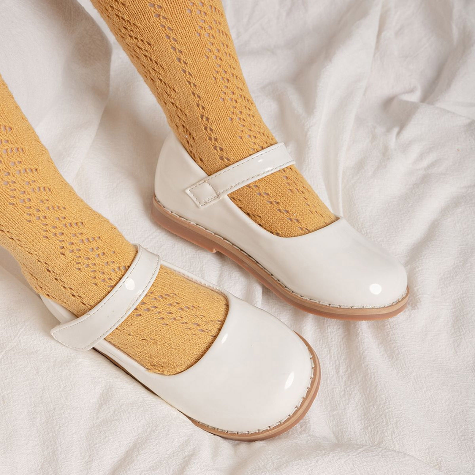 Toddler Dress Shoes Girls Mary Jane Dress Shoes Loafers School Shoes Non Sole Casual Shoe Princess Shoes,Size 2 Years-2.5 Years