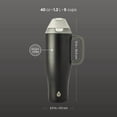 thumbnail image 6 of TAL 40oz Stainless Steel 2-in-1 Straw and Chug Tumbler with Push Lid and Handle, Black, 6 of 9