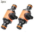 thumbnail image 1 of Allume 10Pcs Shut Off Valve, Water Hose Turn Off Valve Garden Hose Connector Orange, 1 of 11