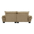 thumbnail image 6 of Corduroy Sofa Sleeper Couch Loveseat Sofa with Pillows Comfy Upholstered Deep Seat Sofa for Bedroom,Living Room,Apartment,Office,Dorm-Khaki Corduroy, 6 of 21