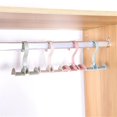 thumbnail image 4 of Closet Handbag Organizer 360 Degree Rotating Belt Scarf Tie Rack Holder Multi-function Hook(pink,4pcs), 4 of 4