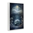 thumbnail image 4 of Stupell Industries Mystic White Wolf Landscape Painting White Framed Art Print Wall Art, 12 x 18, 4 of 10