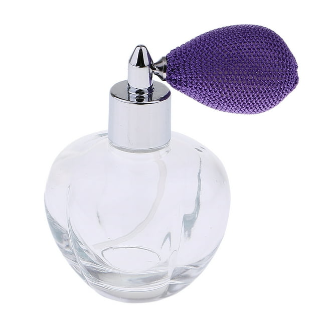 de recargables de cristal vintage de 100 ml Decoración de atomizador en púrpura Zulema Atomizador de la botella de perfume