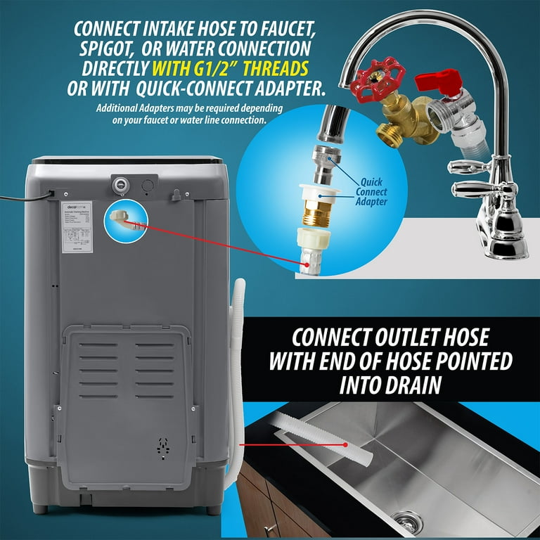 LifePlus Portable Washing Machine Compact FullAutomatic , 55 OFF